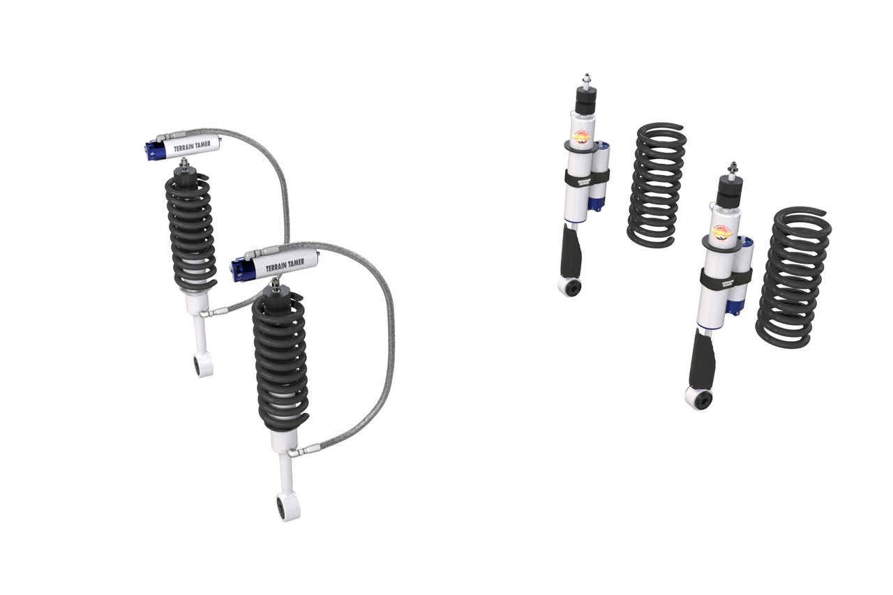 Kit suspension TERRAIN TAMER avec amortisseurs à bonbonne • SK077P • Nissan Navara D23 à ressorts arrière (2015+)