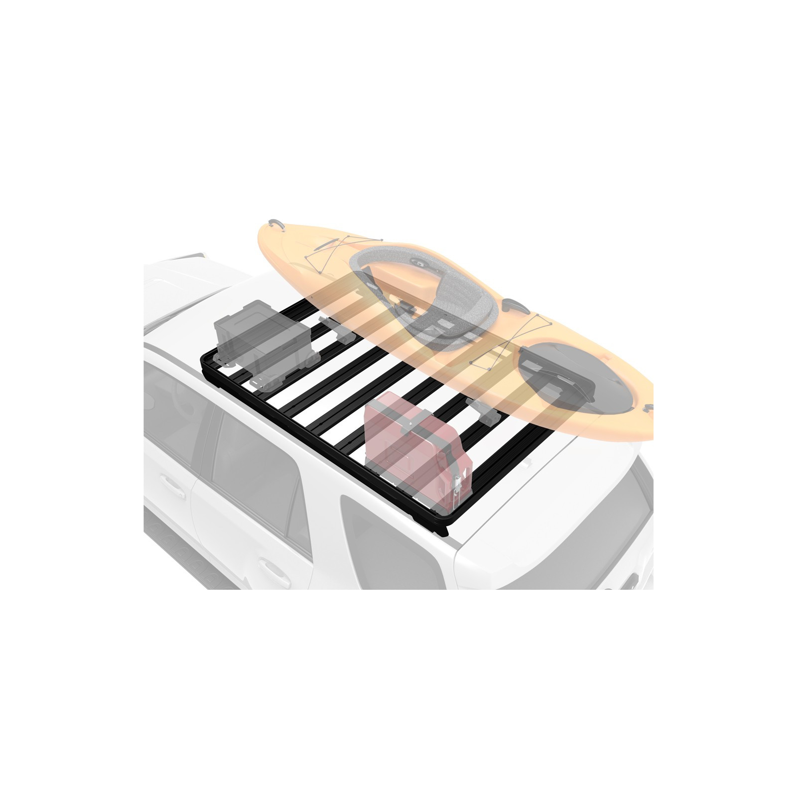 Galerie FRONT RUNNER Slimline II 1255 x 1762 mm Foot Mount pour Toyota 4Runner 2002 à 2009 • KRTF051T