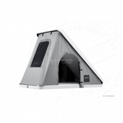 Tente de toit AUTOHOME Columbus Small X-Long • Coque Blanche • Toile Grise • 777370 