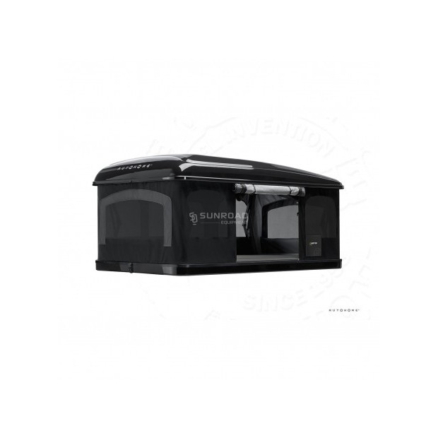Tente de toit AUTOHOME Airtop 360° Small • Coque Noire • Toile Carbone • 777317 