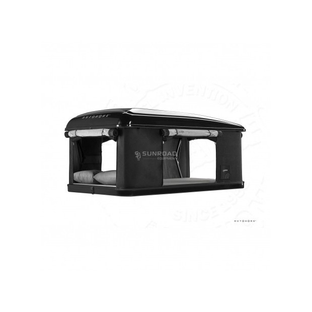 Tente de toit AUTOHOME Airtop Plus Medium • Coque Noire • Toile Carbone • 777324 
