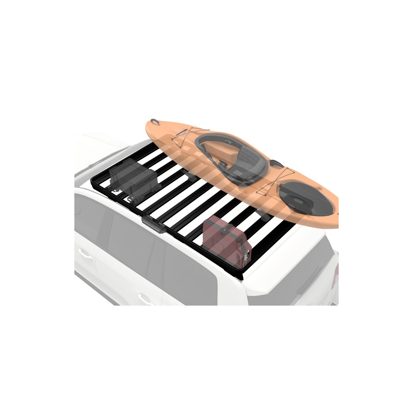 Galerie FRONT RUNNER Slimline II 1255 x 2166 mm Foot Mount pour Toyota Land Cruiser 200 • KRTL028T