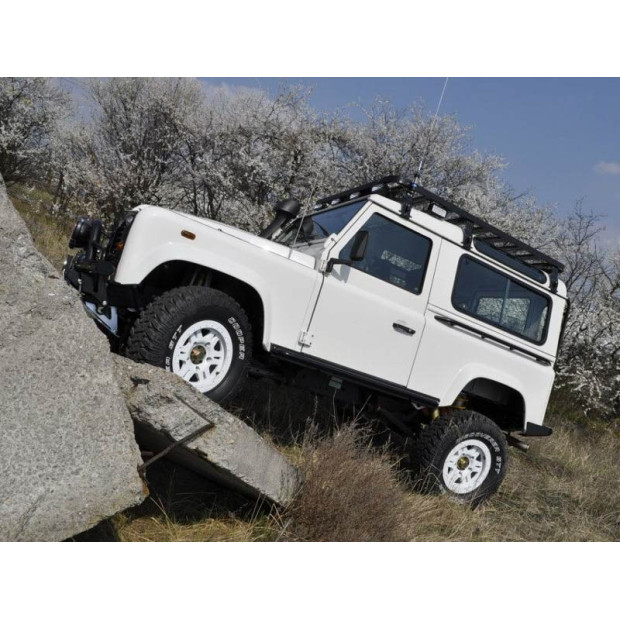 Galerie FRONT RUNNER Slimline II 1425 x 1964 mm Gutter Mount pour Land Rover Defender 90 / 110 • KRLD007L