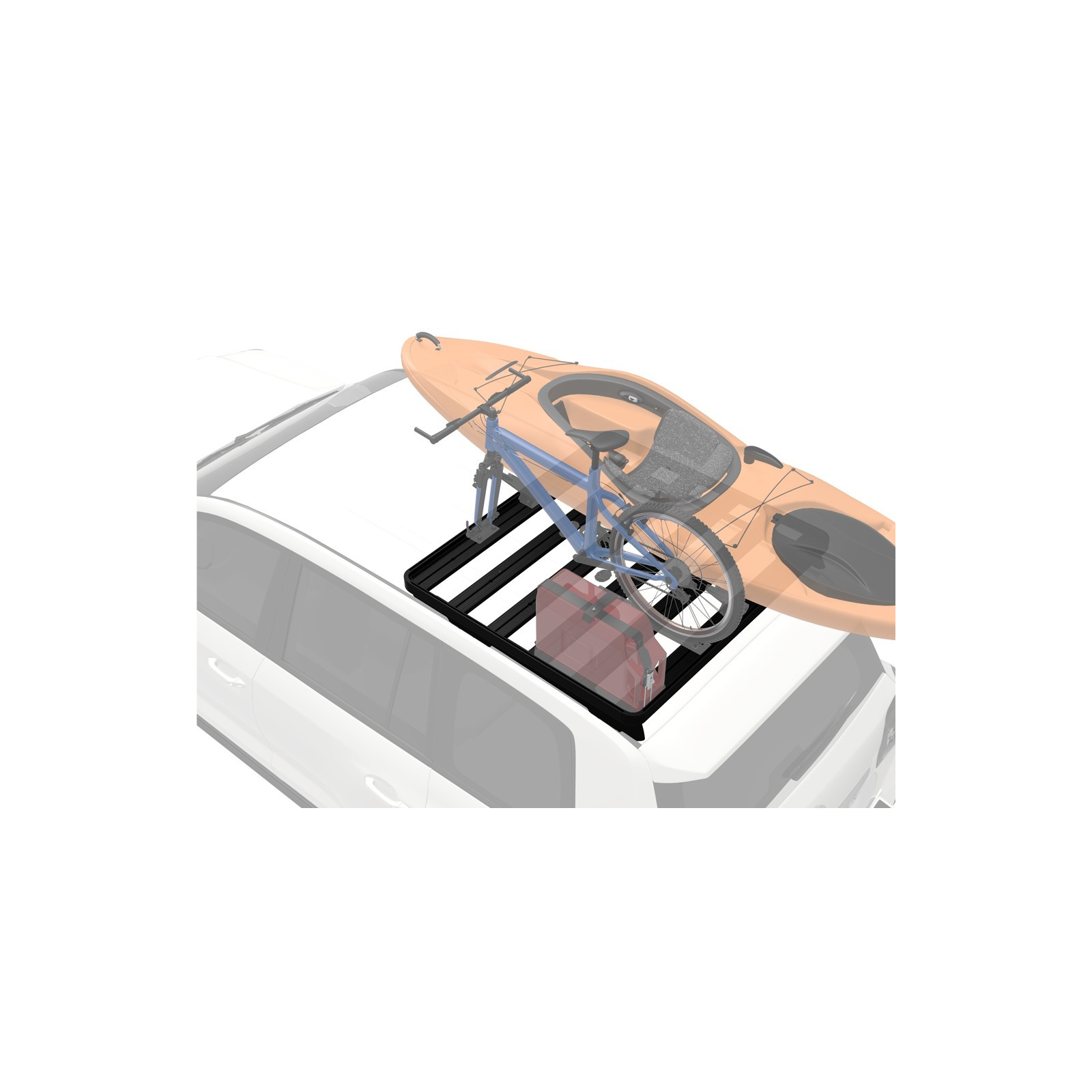 Galerie FRONT RUNNER Slimline II 1345 x 1156 mm Foot Mount pour Toyota Land Cruiser 200 • KRTL032T