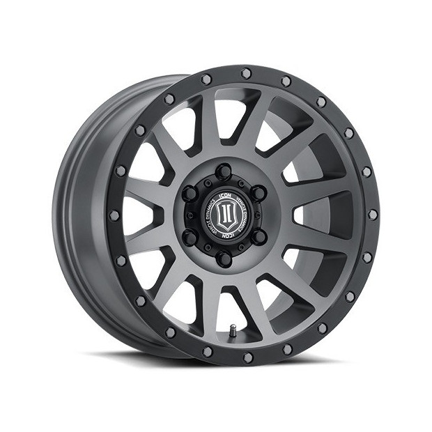 Jante Aluminium 4x4 ICON ALLOYS Compression Titanium 9x18 5x127 ET0 CB71.6 