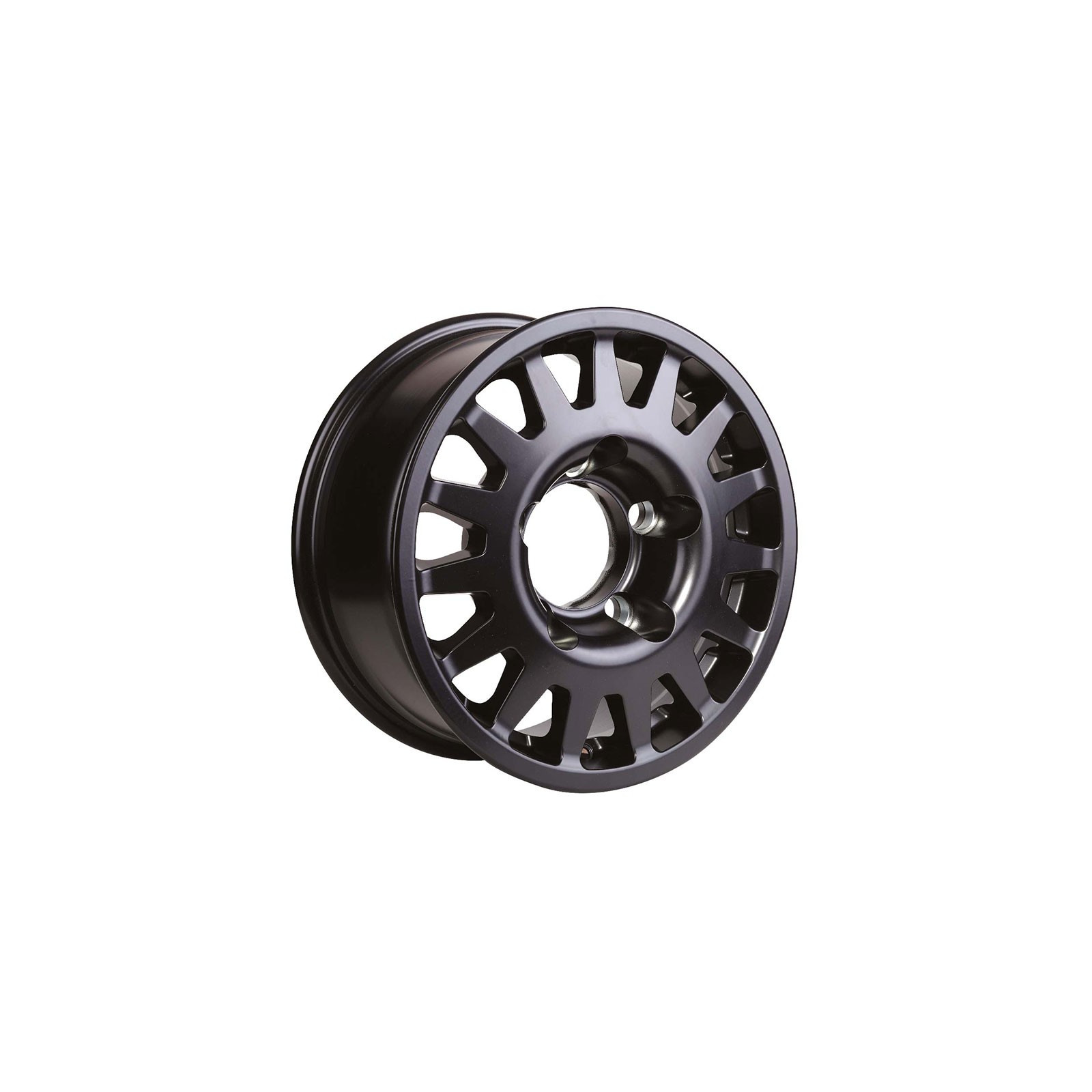 Jante Aluminium 4x4 MANANO 8x17 5x127 ET20 CB71.6 • Noire • Avec cache moyeu 