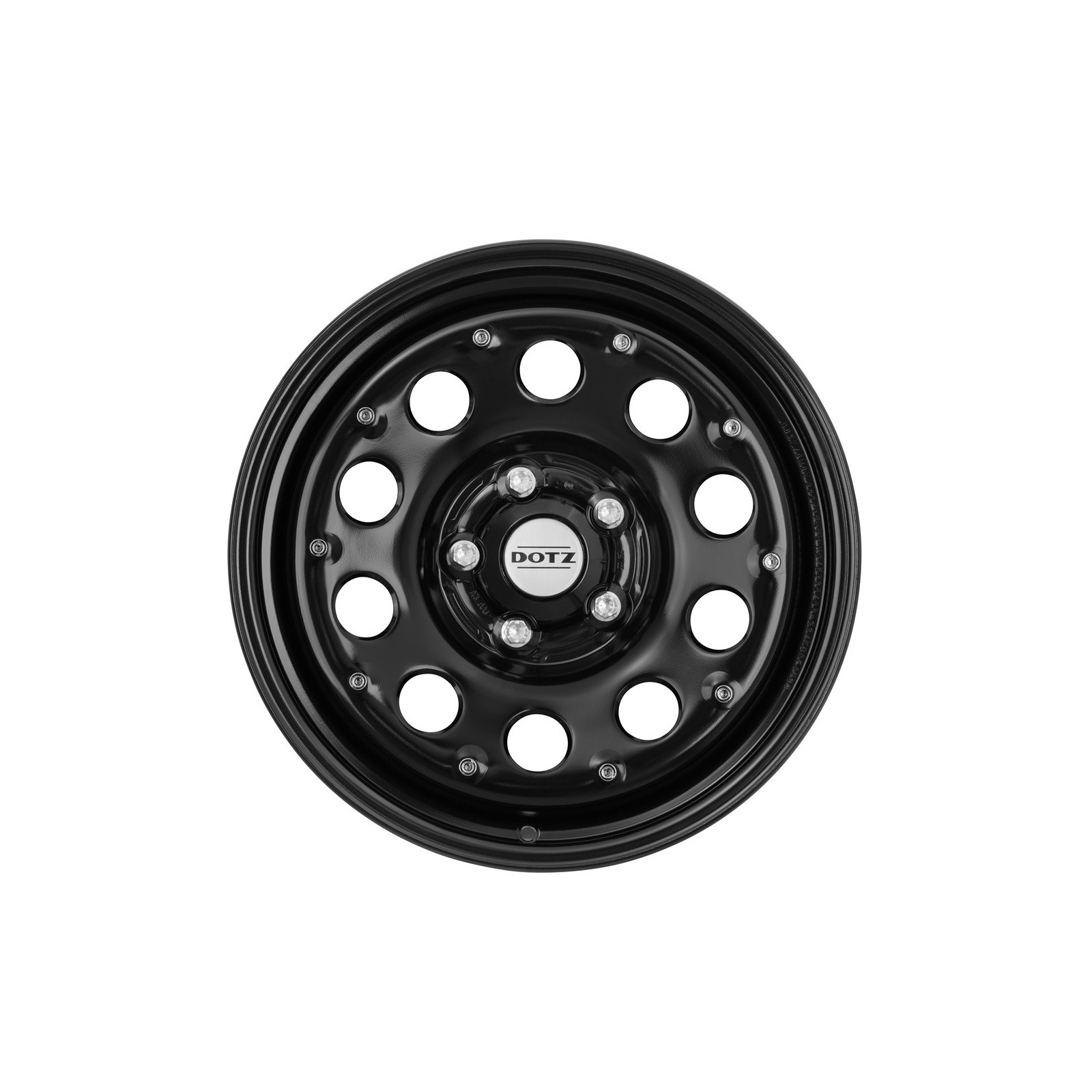 Jante acier DOTZ MODULAR Beadlock Black (noir) 5,5x15 • 5x139.7 • ET5 • CB108,25 