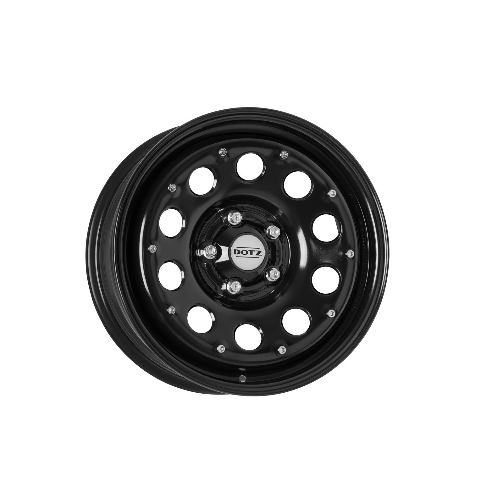 Jante acier DOTZ MODULAR Beadlock Black (noir) 5,5x15 • 5x139.7 • ET5 • CB108,25 