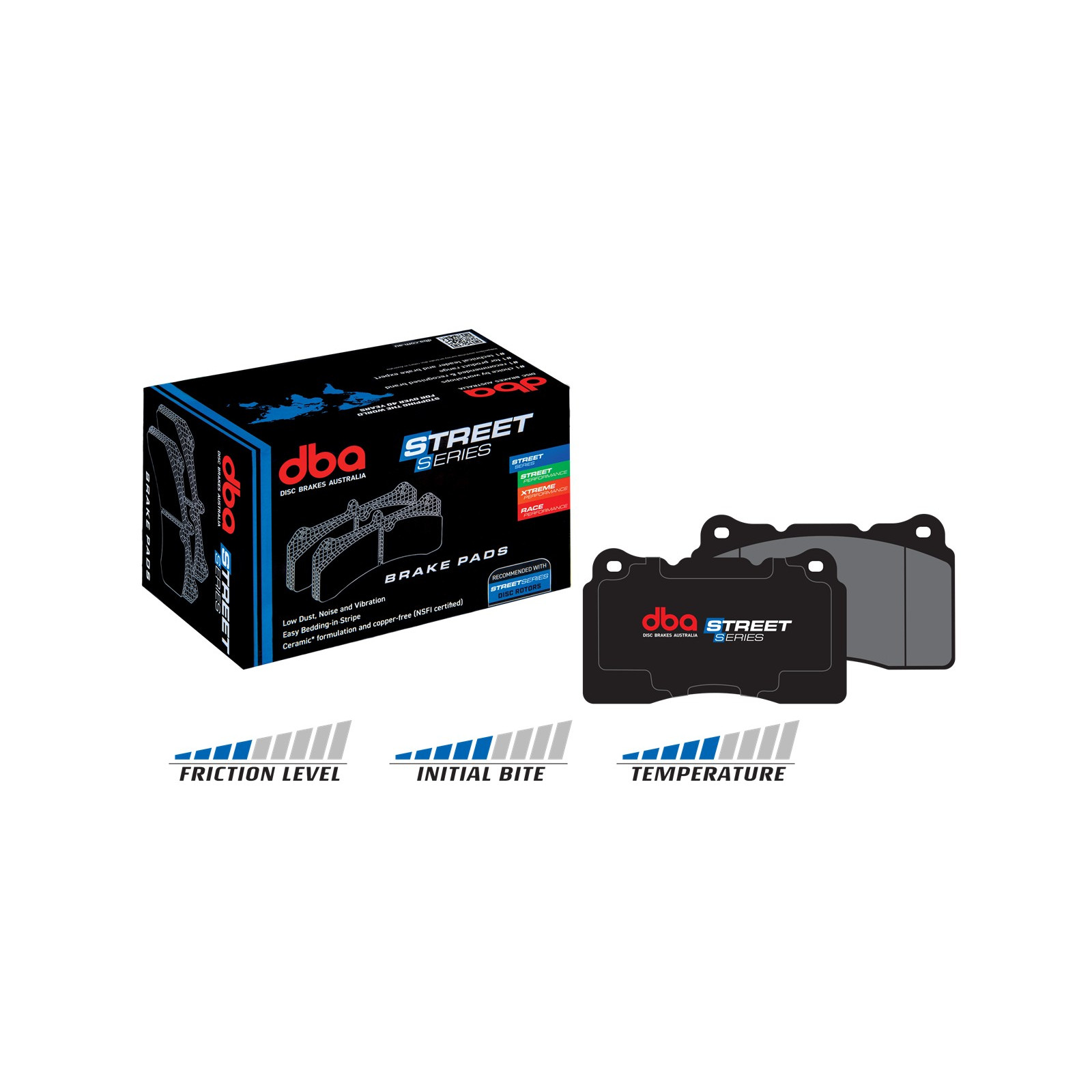 Plaquettes de frein arrière DBA Street Series Ceramic 