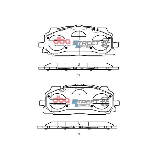 Plaquettes de frein avant DBA Audi E-tron 2018 - On F 
